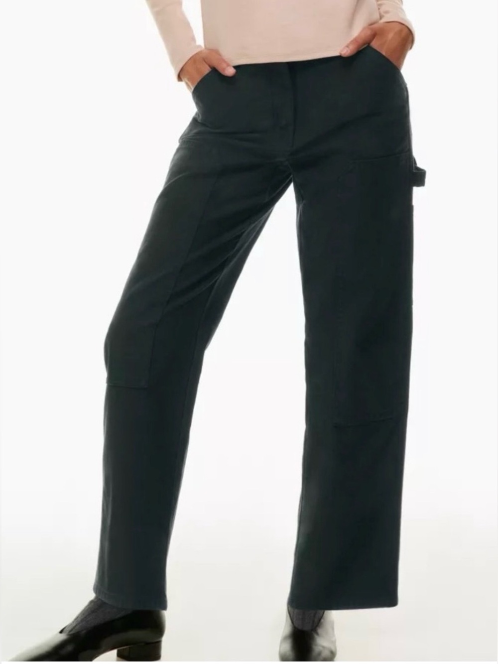 Aritzia Wilfred Free Brennan High Rise Utility Carpenter Jean Black Size 12